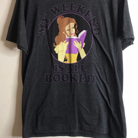 Beauty & Beast T-Shirt Belle Weekend All Booked Disney Size large - Picture 3 of 9
